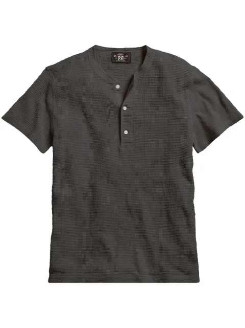 Ralph Lauren RRL henley cotton T-shirt Grey 782658942002