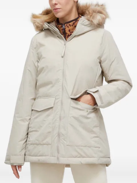 adidas faux-fur hooded jacket Neutrals HZ5734