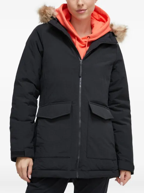 adidas faux-fur hooded jacket Black IJ8260