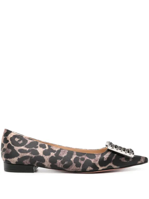 Roberto Festa Amaia leopard-print ballerina shoes Brown AMAIARASO