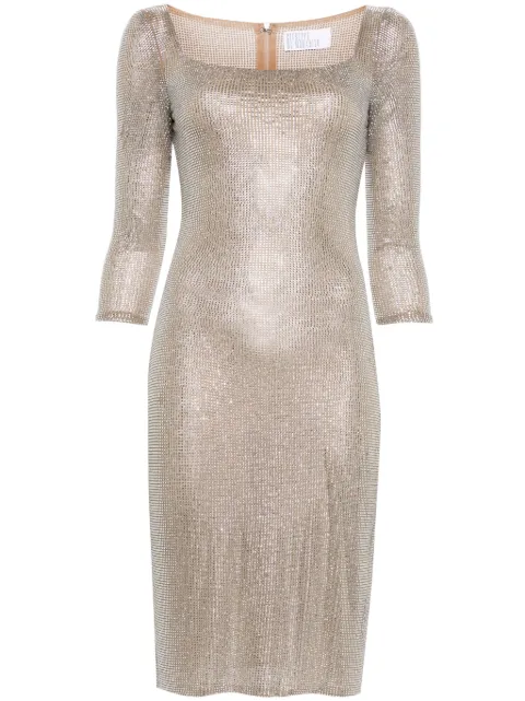 Giuseppe Di Morabito crystal-embellished midi dress Neutrals 02PSDR350FC02212