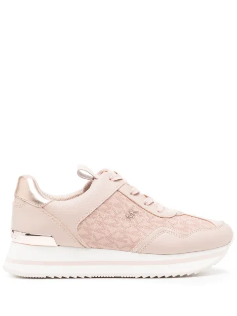 Michael Kors Raina logo-jacquard platform sneakers Pink 43R4RNFSAB