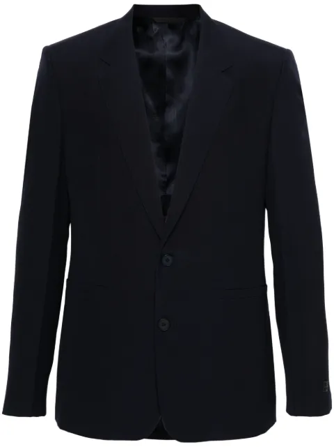 Givenchy wool single-breasted blazer Blue BM30EX14DL