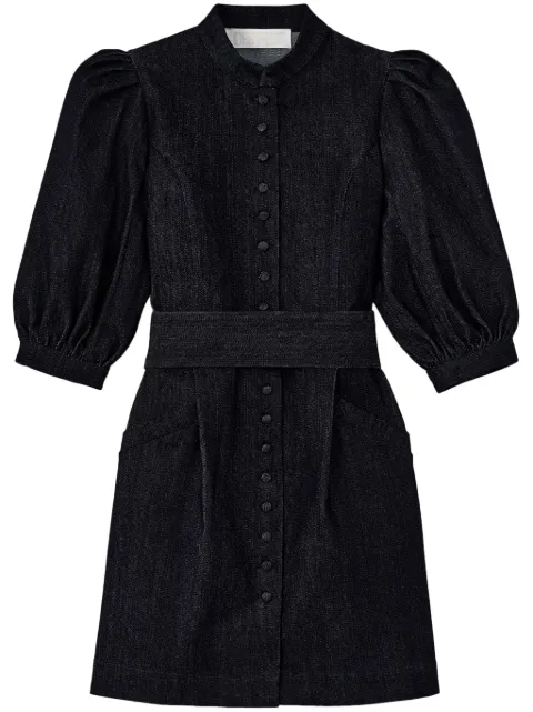DESTREE Amoako cotton-blend dress Blue AMOAKODRESSSHORTDENIM