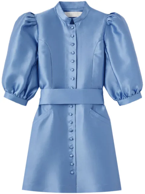 DESTREE Amoako satin-finish dress Blue AMOAKODRESSSHORTSMART