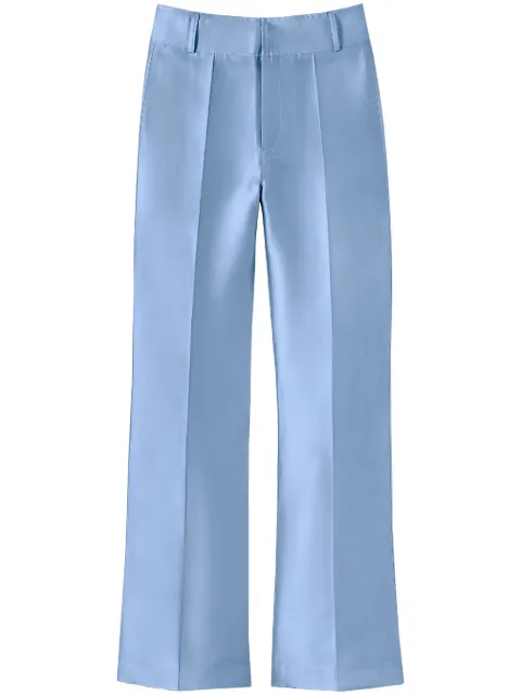 DESTREE Yoshi pressed-crease trousers Blue YOSHISMART