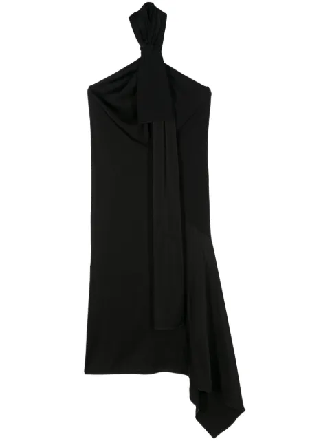 Givenchy knot-detail asymmetric midi dress Black BW21TS14N6