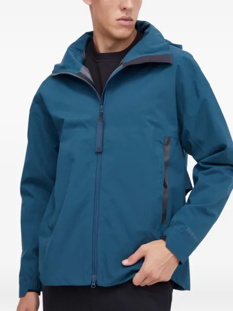 adidas hooded logo-print jacket Blue HZ5701