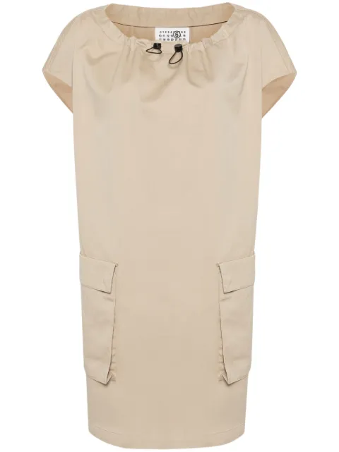 MM6 Maison Margiela cotton poplin mini dress Neutrals S52DA0026S78550