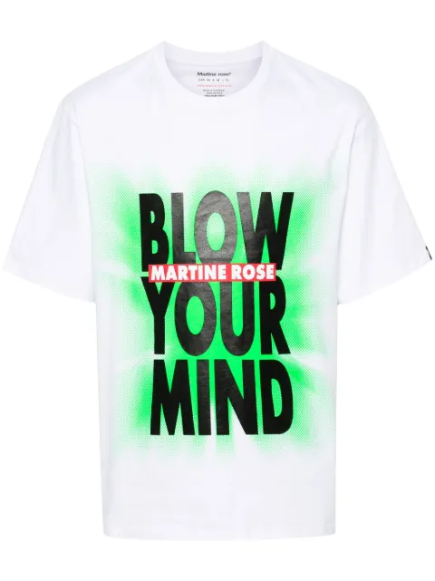 Martine Rose logo-print cotton T-shirt White MRSS24603B