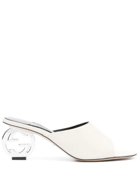 Gucci 75mm Interlocking G sandals Neutrals 772569C9D00