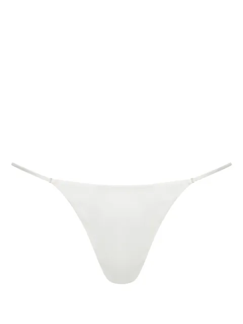 Kiki de Montparnasse Tour Les Jours charmeuse thong White C001PN112
