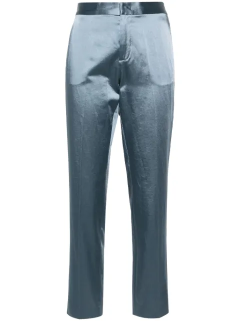 Fabiana Filippi tapered satin trousers Blue PAD264F260D6430000