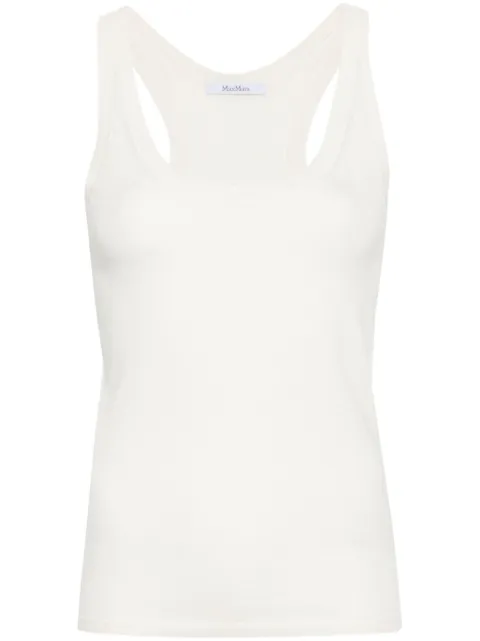 Max Mara scoop-neck knitted top Neutrals 2411361191600