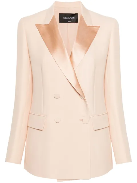 Fabiana Filippi double-breasted wool-blend blazer Pink GCD264F161I8830000