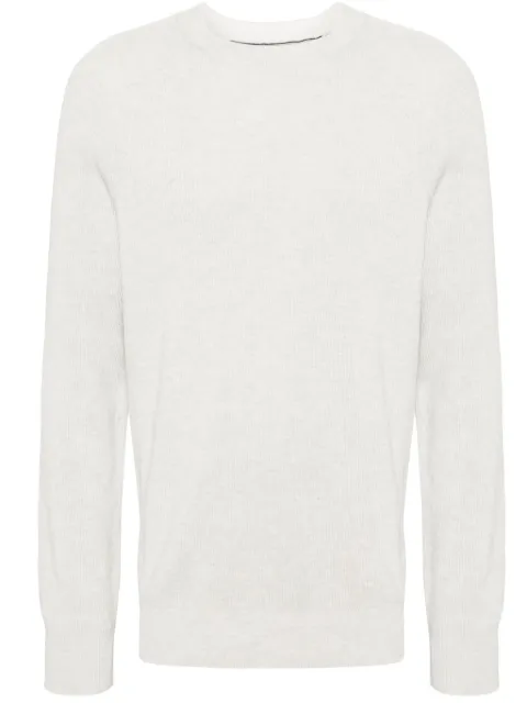 Brunello Cucinelli ribbed-knit cotton jumper Grey M29400100CI807