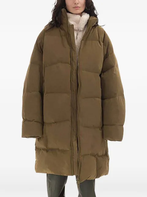 A.A. Spectrum zip-up padded jacket Brown 82221705