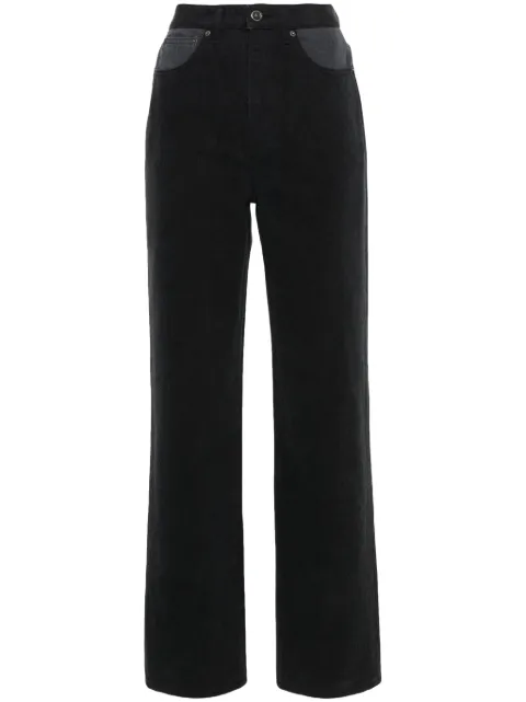 ROTATE BIRGER CHRISTENSEN two-tone tapered jeans Black 1129641075