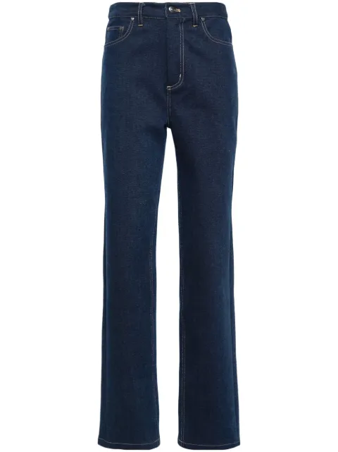 ROTATE BIRGER CHRISTENSEN straight-leg cotton-blend jeans Blue 1121461602