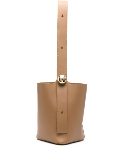 LOEWE medium Pebble leather bag Brown AANBBBWX01LE