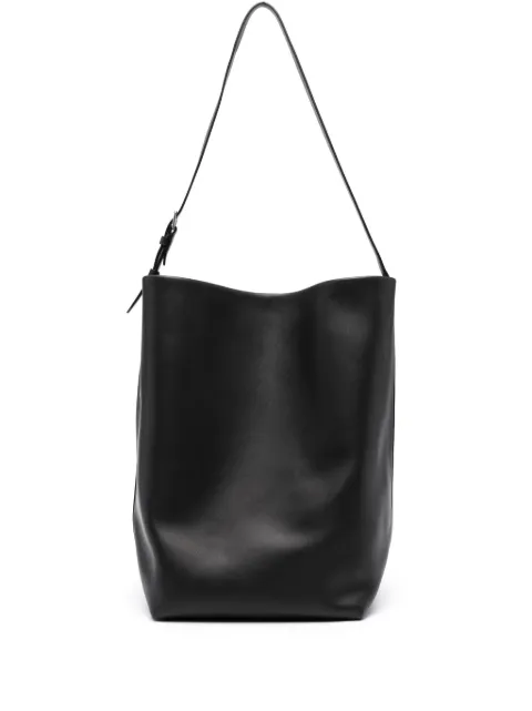 The Row debossed-logo shoulder bag Black W1587L72