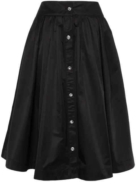 Moschino A-line pleated midi skirt Black A01240430