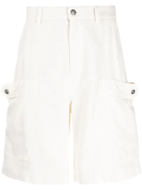 Palm Angels lyocell-cotton blend cargo shorts Neutrals PMCS008R24FAB001