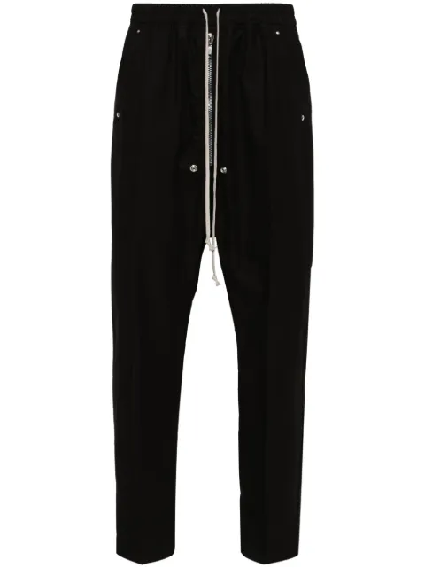 Rick Owens tapered drop-crotch trousers Black RU01D3361P