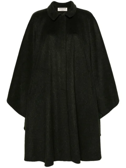 A.N.G.E.L.O. Vintage Cult 1970s cape-style wool coat Green ANG450RRG