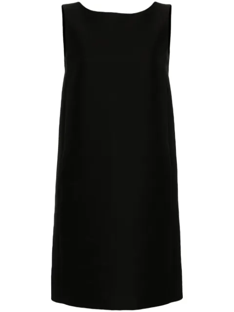 Moschino sleeveless cotton shift minidress Black A04310414