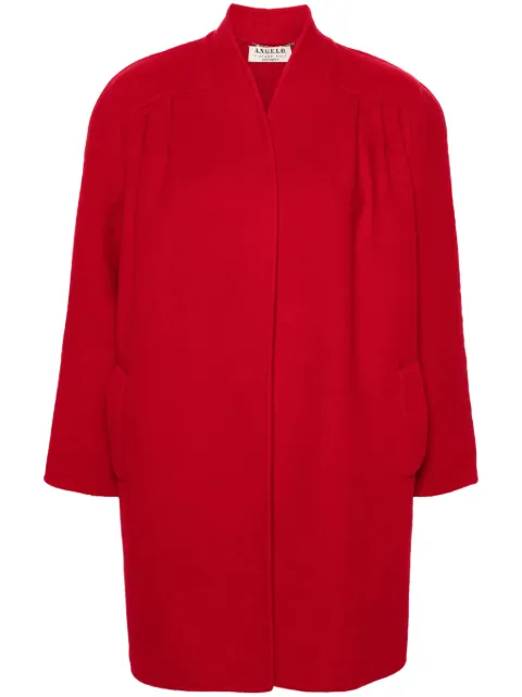 A.N.G.E.L.O. Vintage Cult 1970s no-fastening wool coat Red ANG450RRC