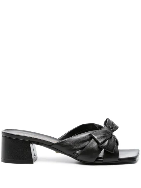 Stuart Weitzman Sofia leather sandals Black SH010LAR