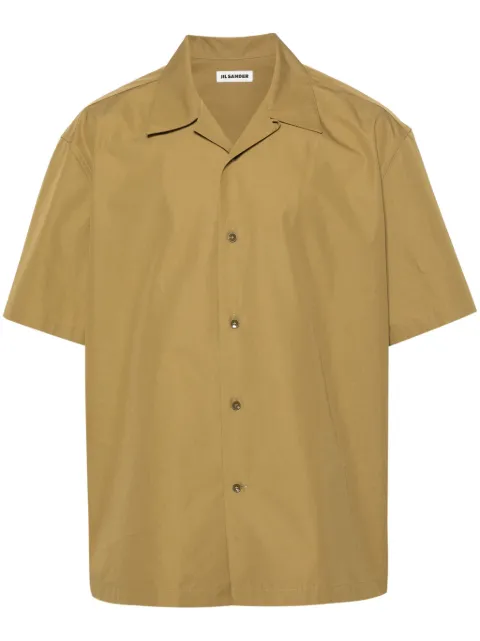 Jil Sander short-sleeve cotton shirt Green J22DL0112J45002