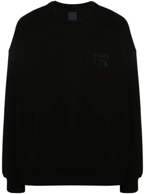 Juun.J embroidered-logo sweatshirt Black JC3X41P285