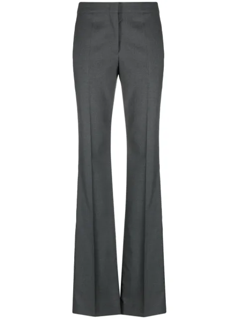 Moschino straight virgin wool tailored trousers Grey A03260413