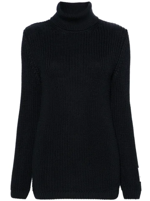 Moschino Classic Turtleneck cotton jumper Blue J09160400