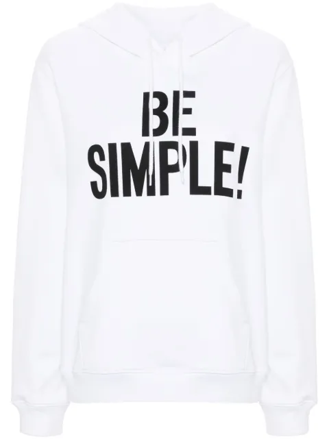 Moschino slogan-print organic-cotton hoodie White J17110428
