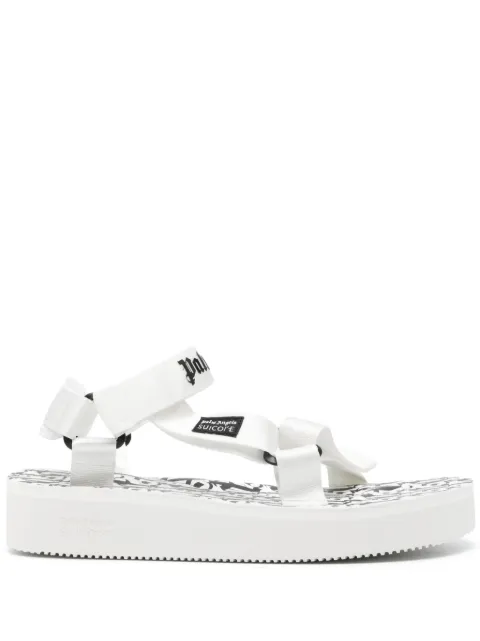 Suicoke x Palm Angels Depa logo-print sandals White PMIH011S24MAT0010110