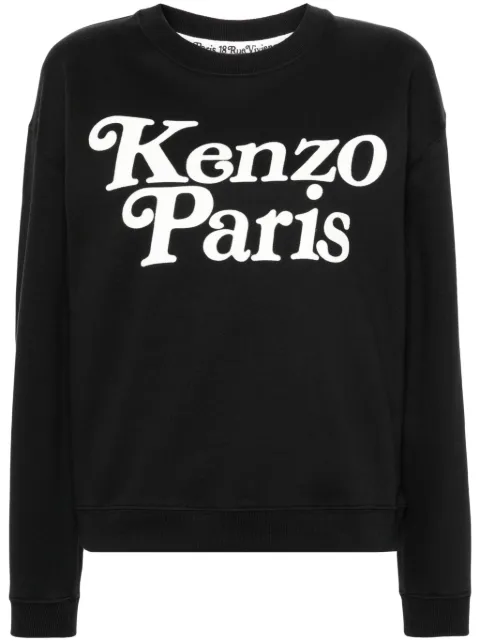 Kenzo x Verdy flocked-logo sweatshirt Black FE52SW1274MF
