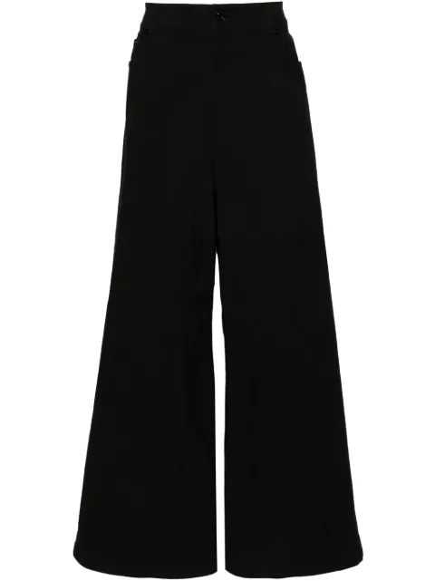 Juun.J waist-straps wide-leg trousers Black JC3821H045