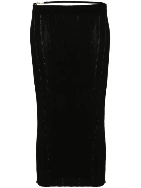 Jacquemus La Jupe Pralu midi skirt Black 241KN3622358990