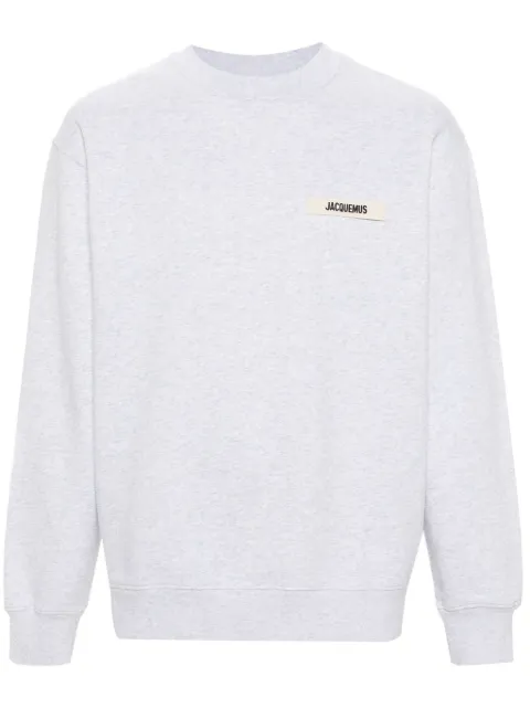 Jacquemus logo-patch sweatshirt Grey SSM00206AJ00126