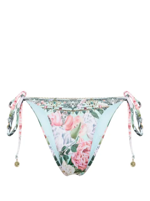 Camilla Petal Promise Land side-tie bikini bottom Blue 00028308