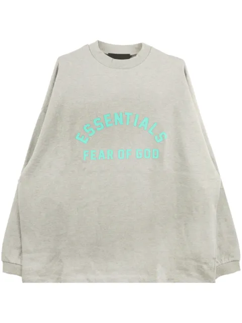 FEAR OF GOD ESSENTIALS logo-print cotton sweatshirt Grey 125SP242013F