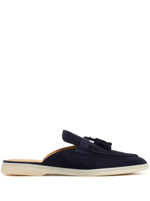 Scarosso Lucrezia suede mules Blue LUCREZIA
