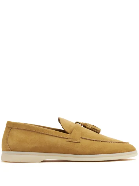 Scarosso Leandro suede loafers Neutrals LEANDRO