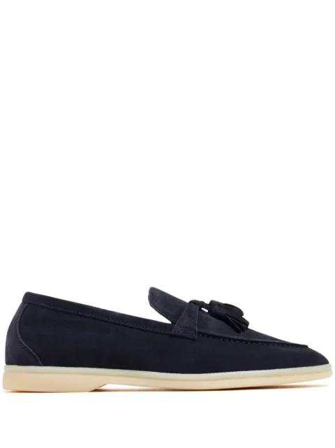 Scarosso Leandra suede loafers Blue LEANDRA