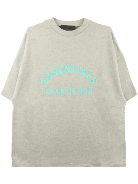 FEAR OF GOD ESSENTIALS logo-print cotton T-shirt Grey 125SP242003F