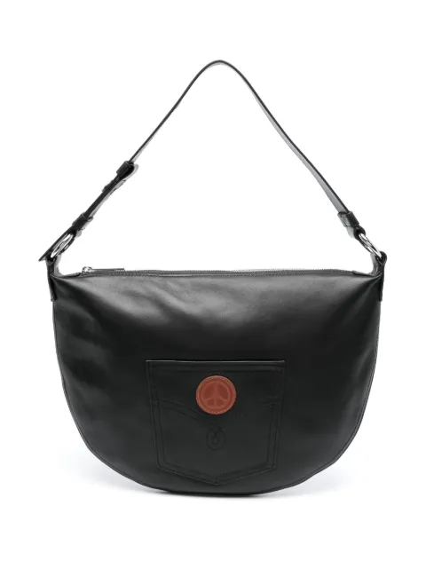 MOSCHINO JEANS adjustable leather shoulder bag Black 31173292