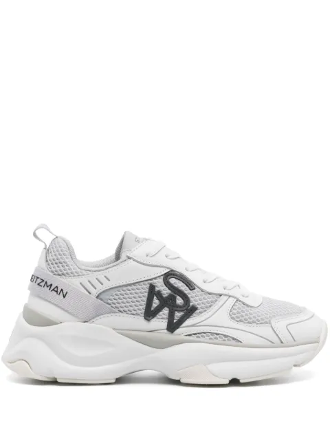 Stuart Weitzman logo-patch mesh chunky sneakers Grey SH318MSAGYW